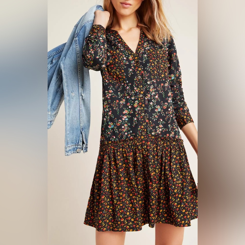 Maeve Marlie Button-Front Tunic size 4